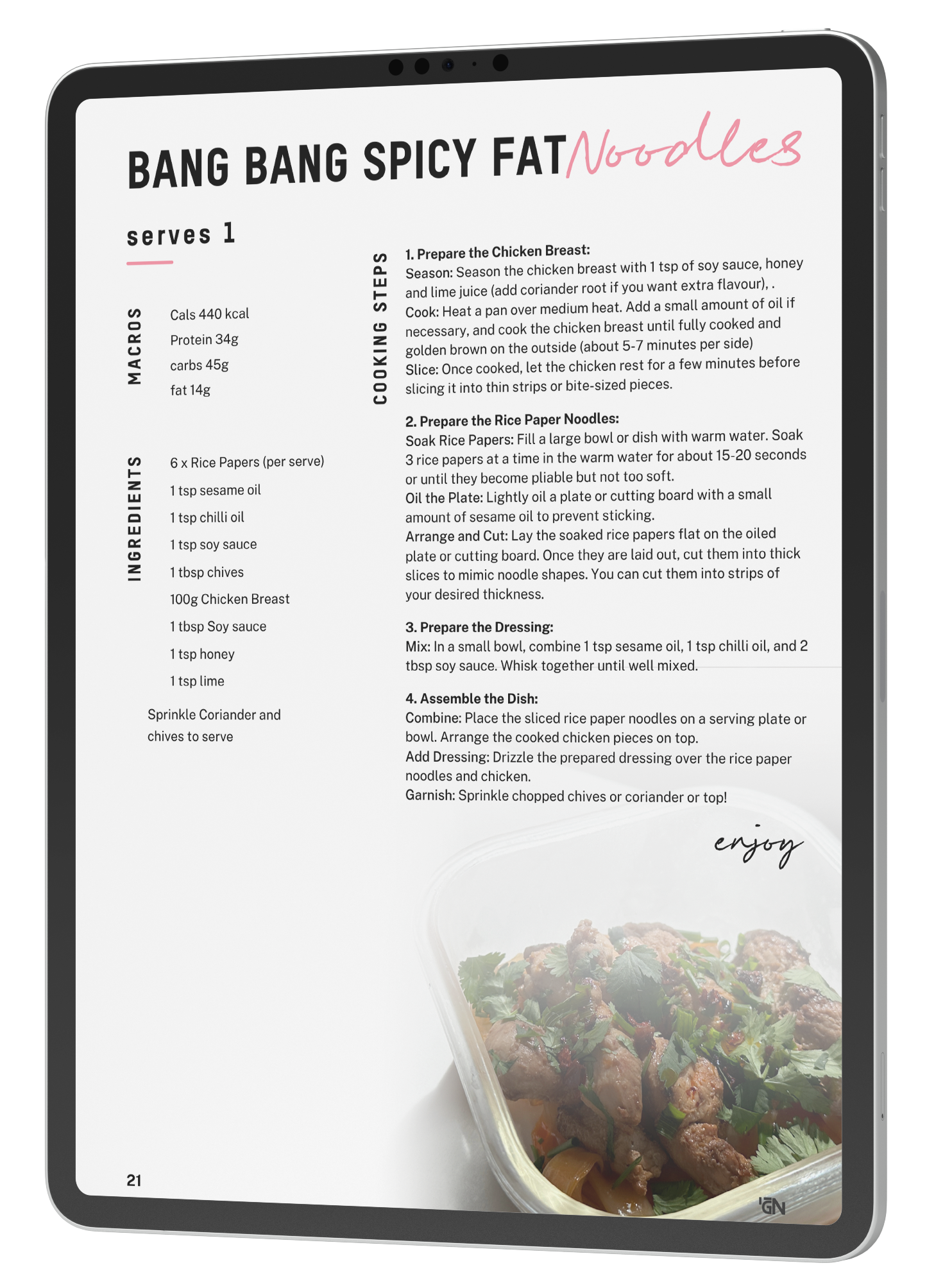 FGN Meal Prep Ebook